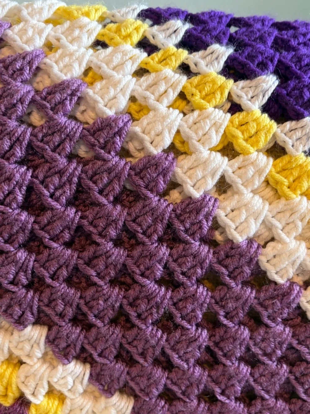 Granny Square handma crochet blanket 42